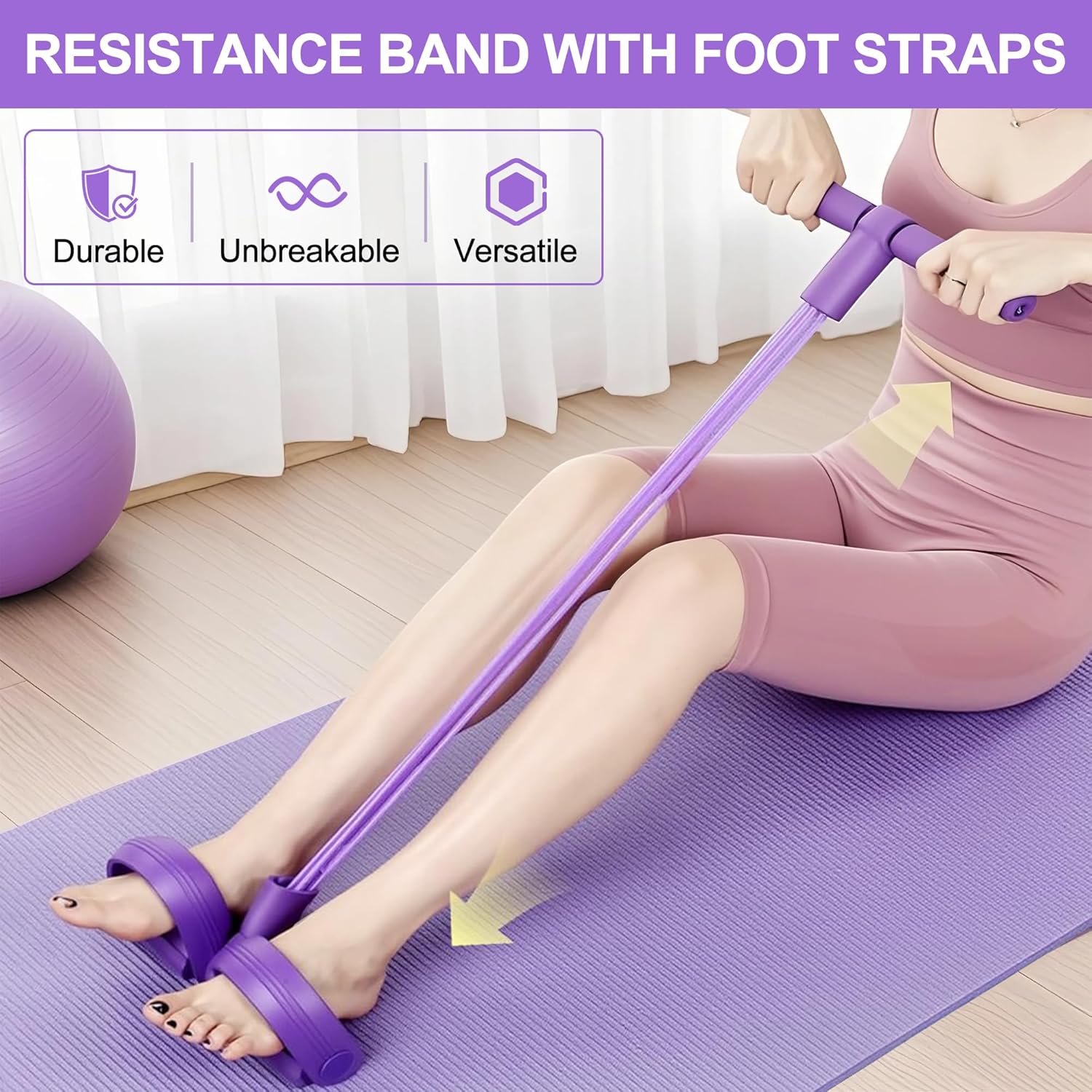 Sports Equipment Companies - 4-Tube Pedal Resistance Band Multifunction Tension