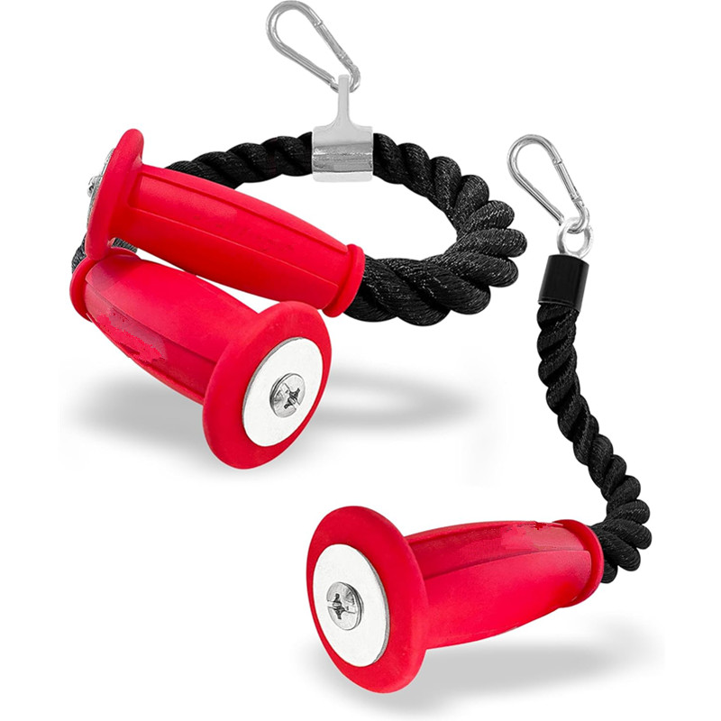 Sports Equipment Companies - Ergonomic Tricep Ropes Non-Slip Cable Attachment
