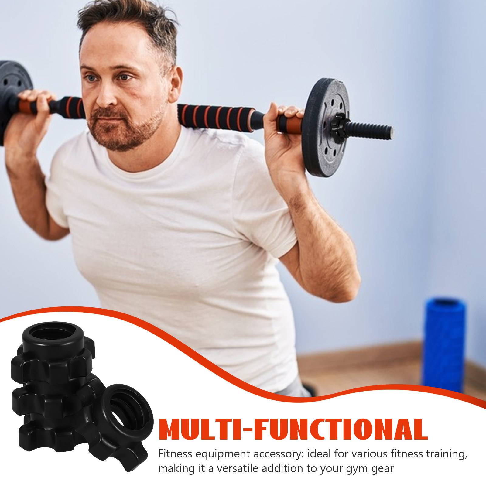 Sports Equipment Companies - 4 Pcs Plastic Nut Dumbbell Bar