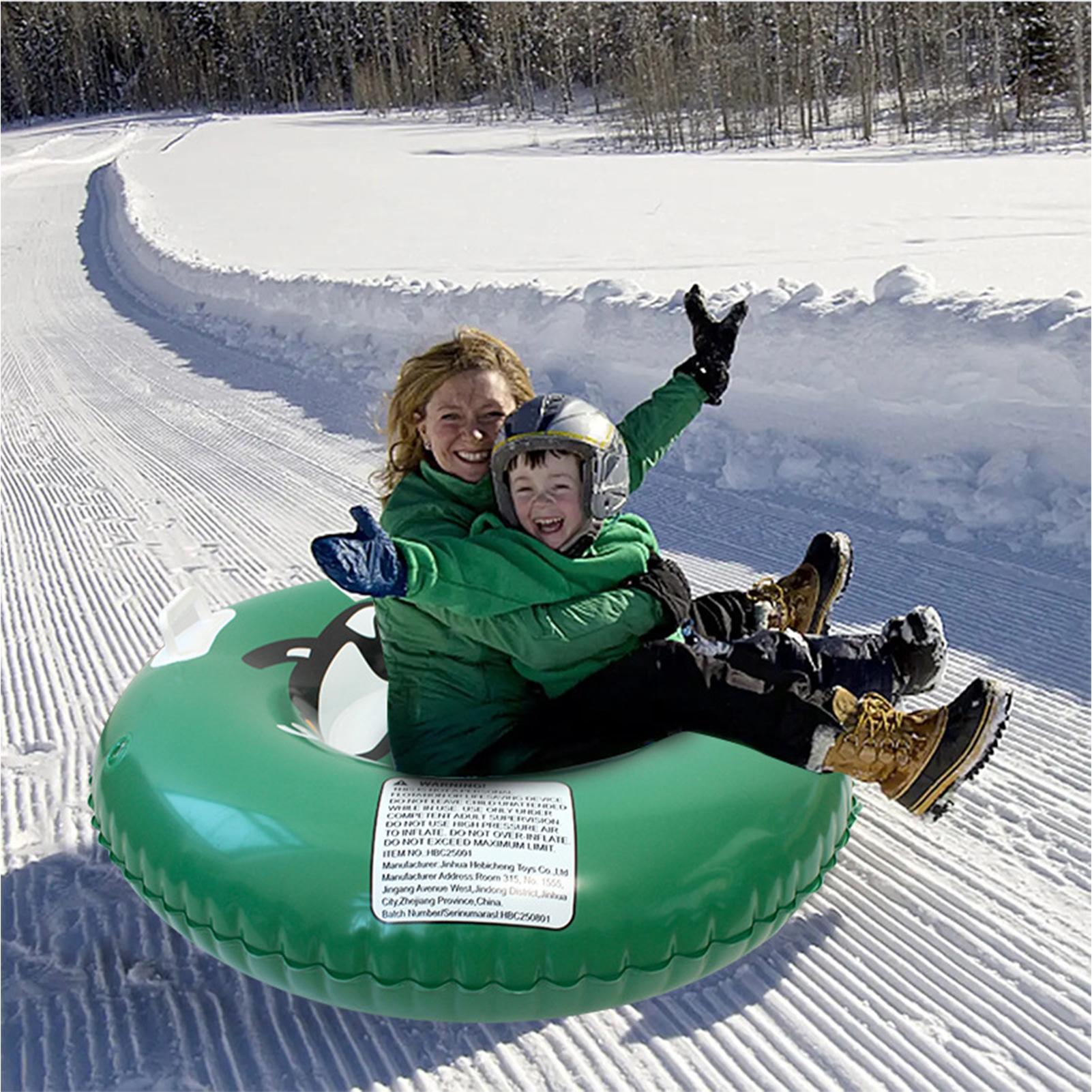 Sports Equipment For Kids - Inflatable Snow Tube, Thickened Heavy-Duty Sled