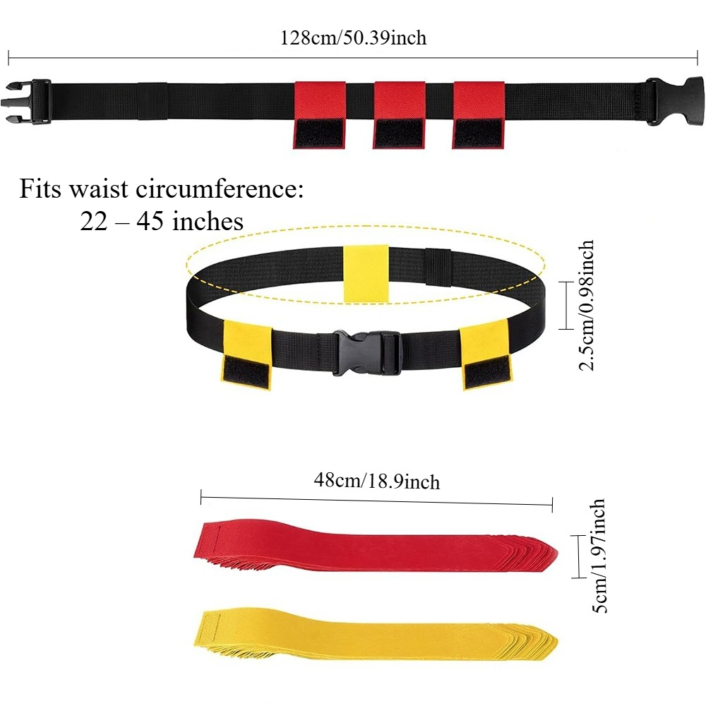 6PCS Flag Football Belts Set A - Sports Equipment For Kids review and price