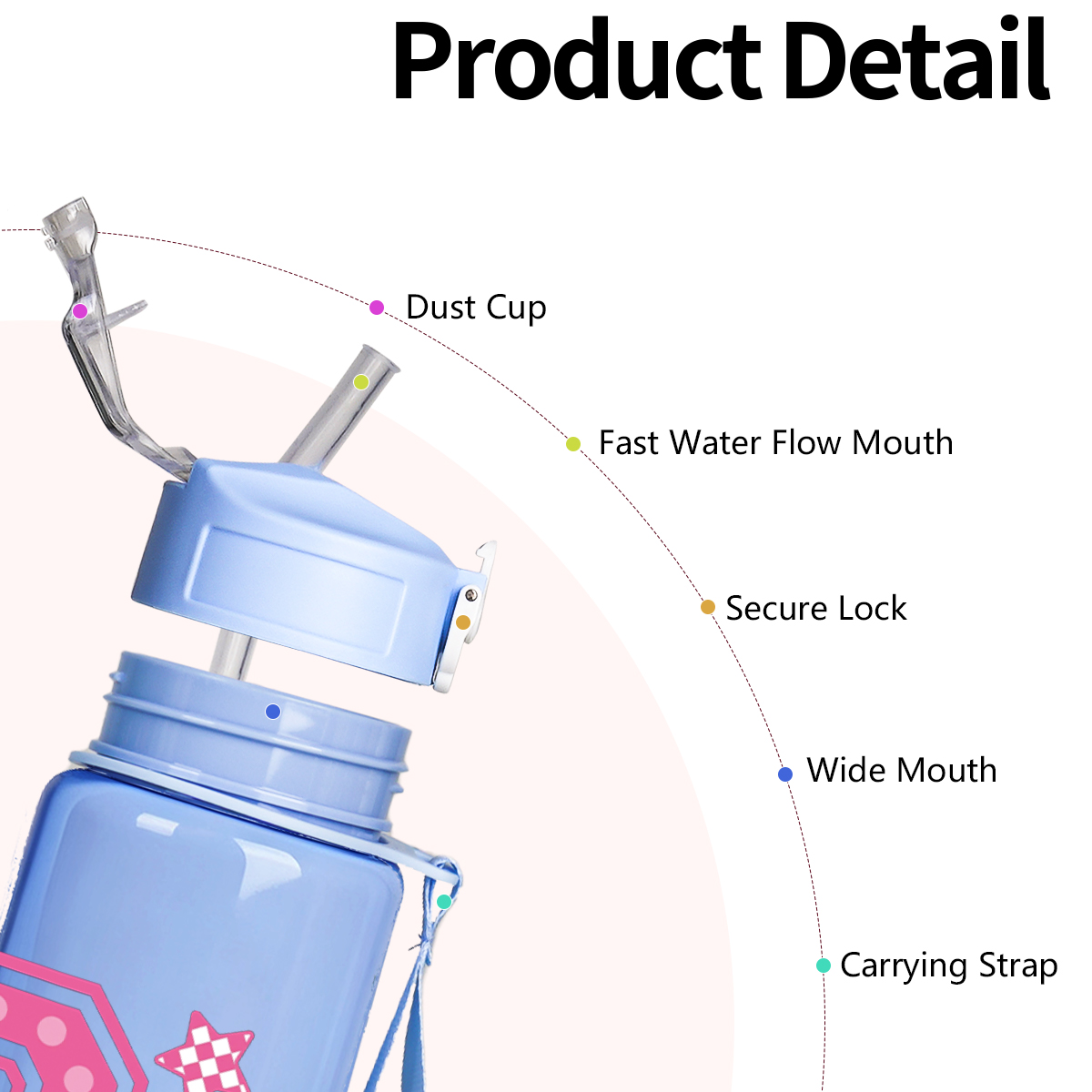 1pc 750ml 26oz Cute Print Desi - Sports Equipment Types review and price