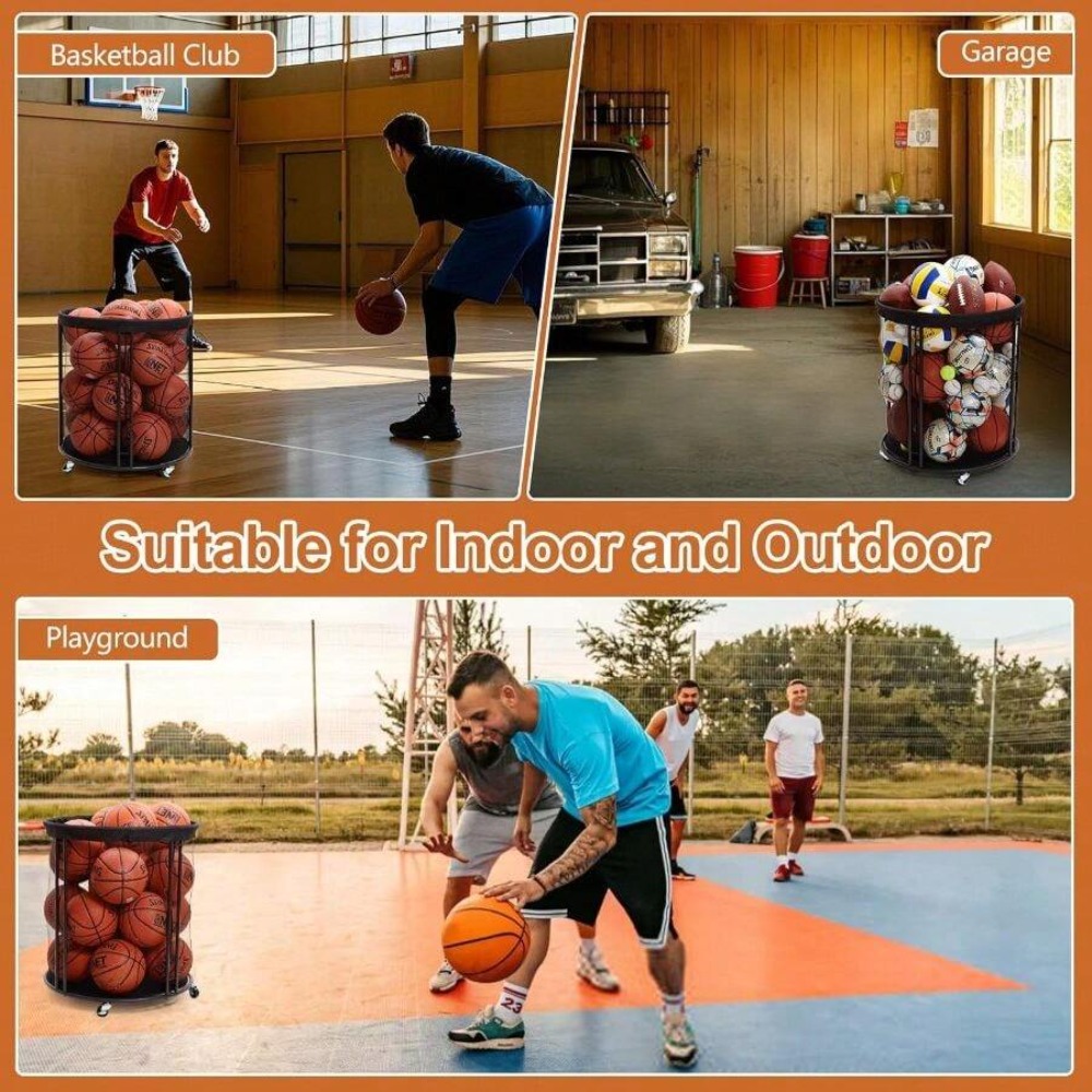 Heavy Duty Ball Storage Bin Ca - Sports Equipment Holder review and price