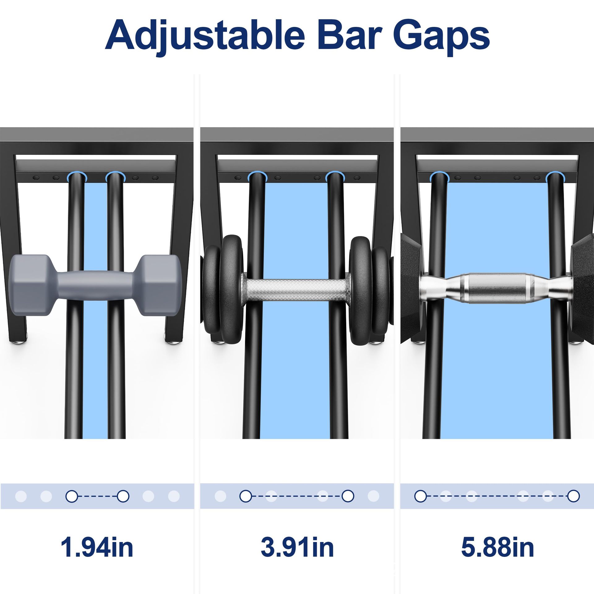 Adjustable Metal Dumbbell Rack - Sports Equipment Holder review and price