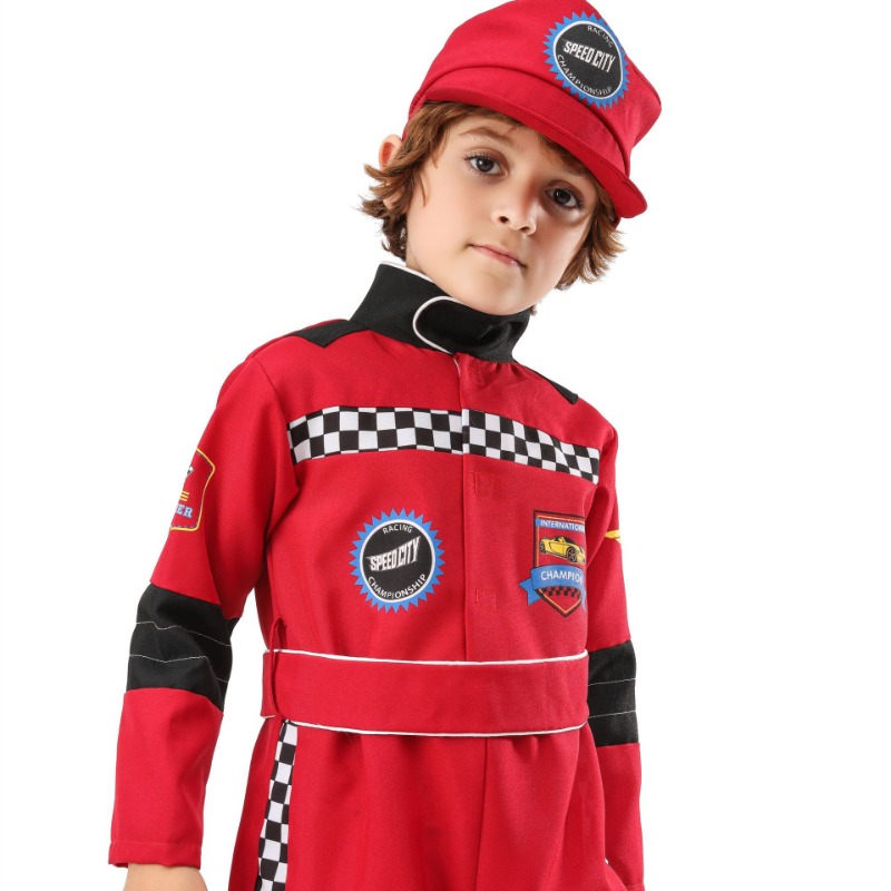 Boy Red Racer Cosplay Costume  - Sports Equipment For Boys review and price