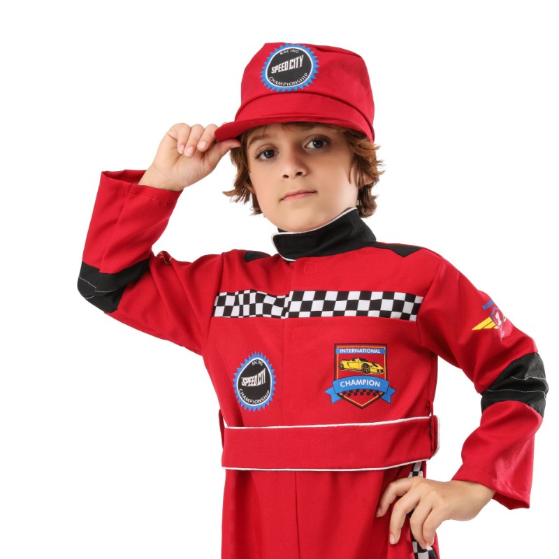 Boy Red Racer Cosplay Costume  - Sports Equipment For Boys review and price