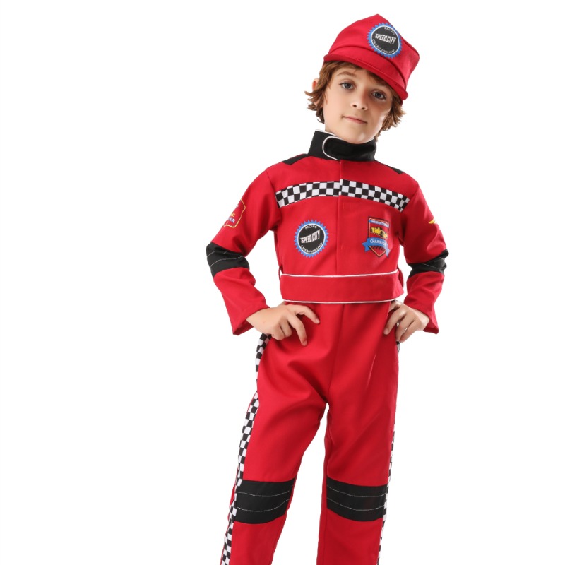 Boy Red Racer Cosplay Costume  - Sports Equipment For Boys review and price