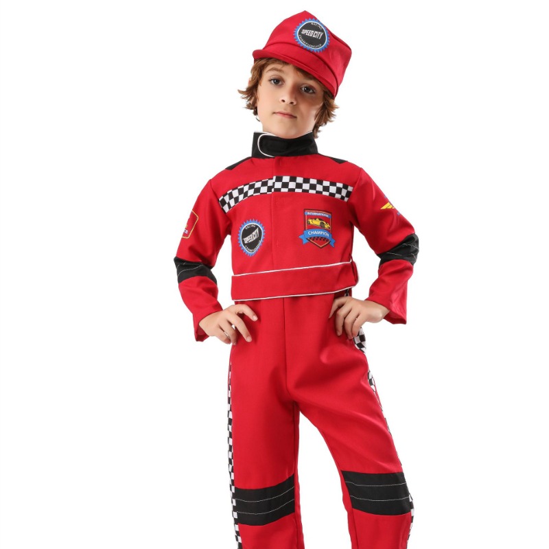 Boy Red Racer Cosplay Costume  - Sports Equipment For Boys review and price