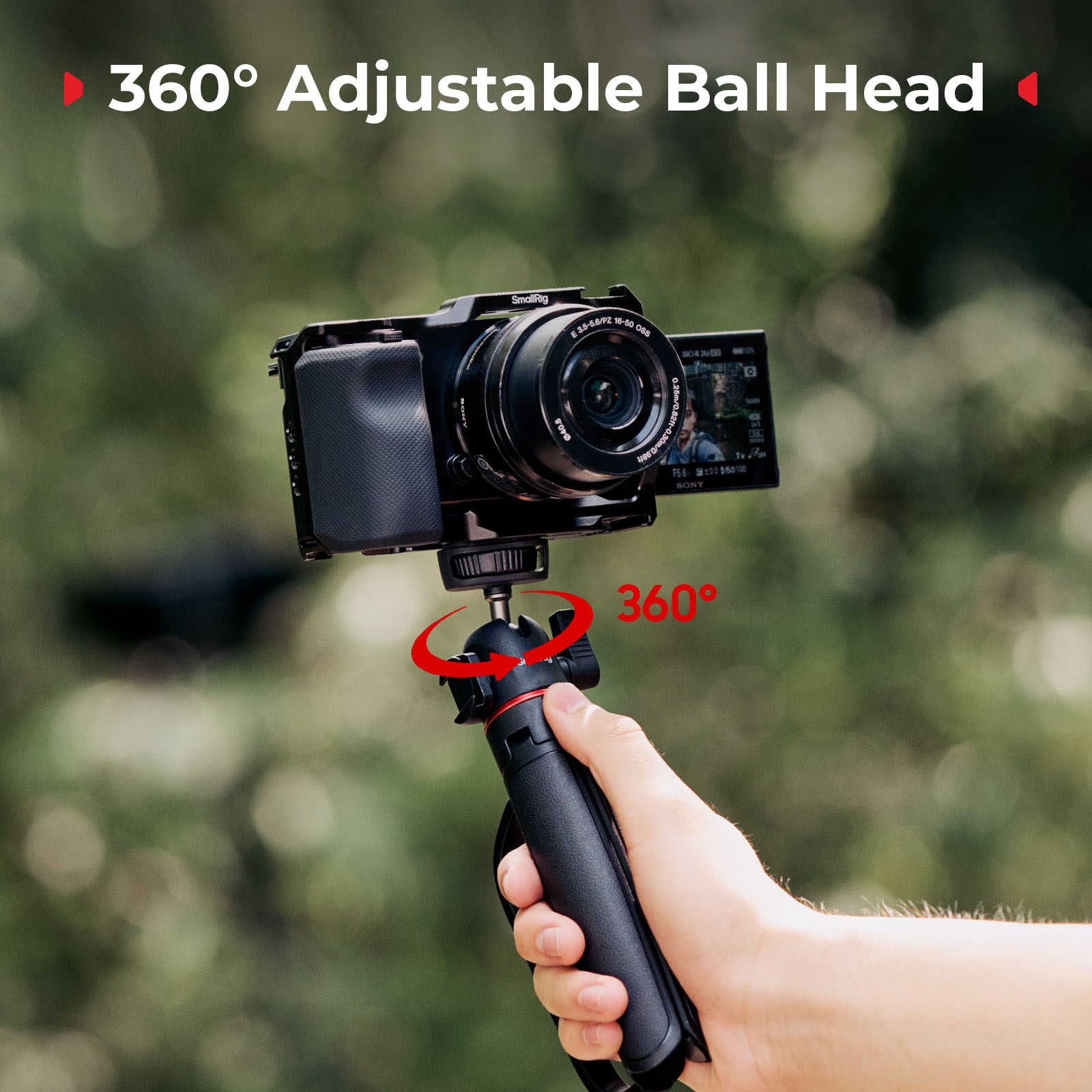 SmallRig VT-15 Vlog Tripod in  - Lacrosse Stick Head review and price