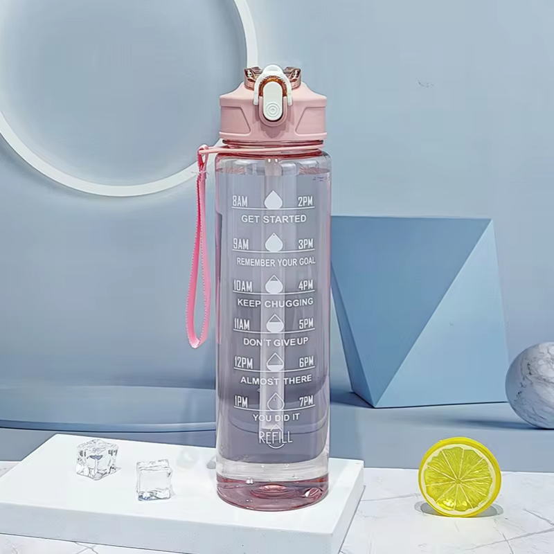 900ml Sports Bottle With Time  - Sports Equipment Types review and price