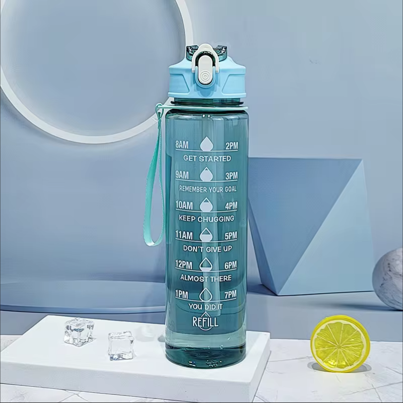 900ml Sports Bottle With Time  - Sports Equipment Types review and price