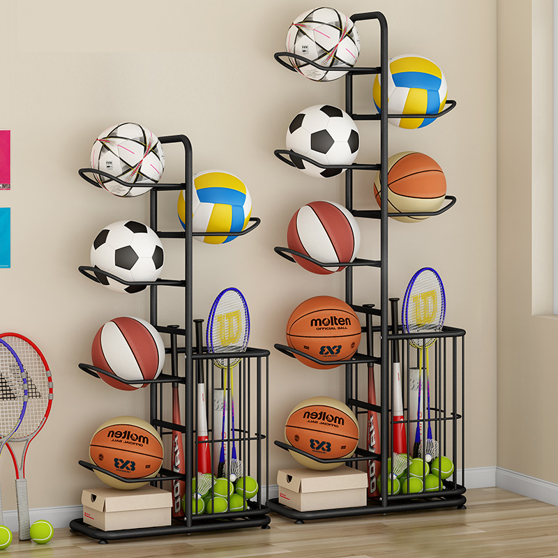 Sports Ball Storage Rack Baske - Sports Equipment Holder review and price