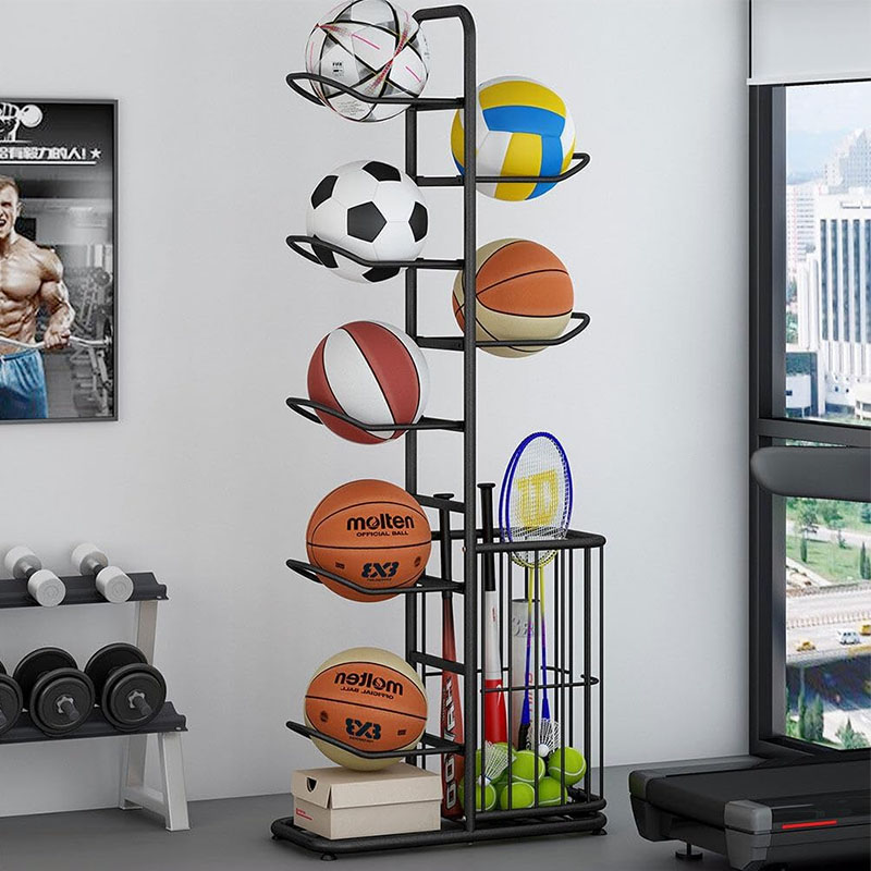 Sports Ball Storage Rack Baske - Sports Equipment Holder review and price