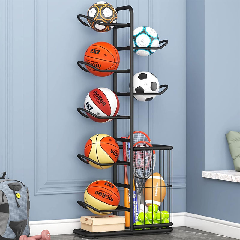 Sports Ball Storage Rack Baske - Sports Equipment Holder review and price